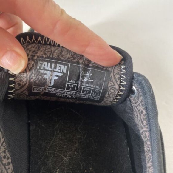 Fallen Skateboard Shoes Jamie Thomas rare Black Gum 5 - Picture 4 of 5
